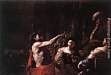 Mattia Preti St John the Baptist before Herod painting